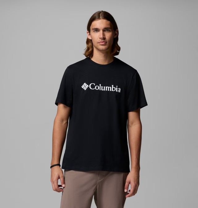 Columbia CSC Basic Logo™ Tee Ανδρική Μπλούζα Μαύρη