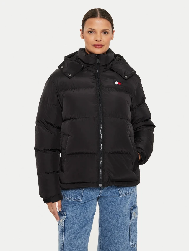 Tommy Hilfiger Tjw Alaska Puffer Ext Γυναικείο Μπουφάν Μαύρο