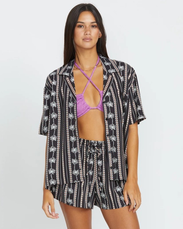 Volcom Sun Stunner Ss Γυναικείο Πουκάμισο Μαύρο