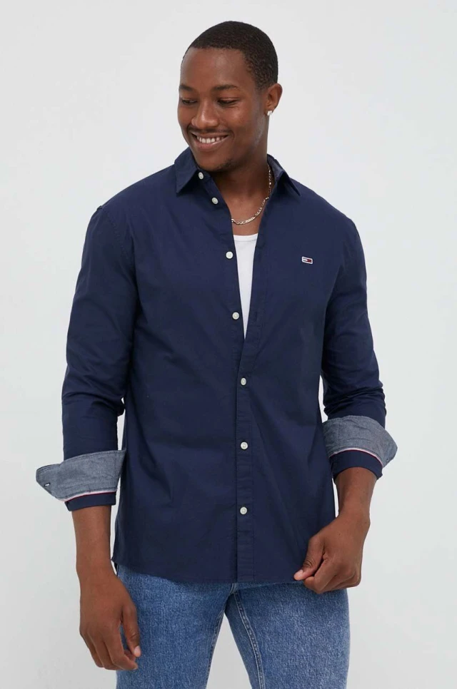 Tommy Hilfiger Tjm Classic Oxford Shirt Ανδρικό Πουκάμισο Μπλε