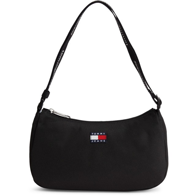 Tommy Hilfiger Tjw Ess Daily Shoulder Bag Γυναικεία Τσάντα Μαύρη