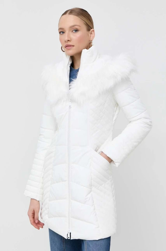 Guess New Oxana Jacket  Γυναικείο Μπουφάν Λευκό