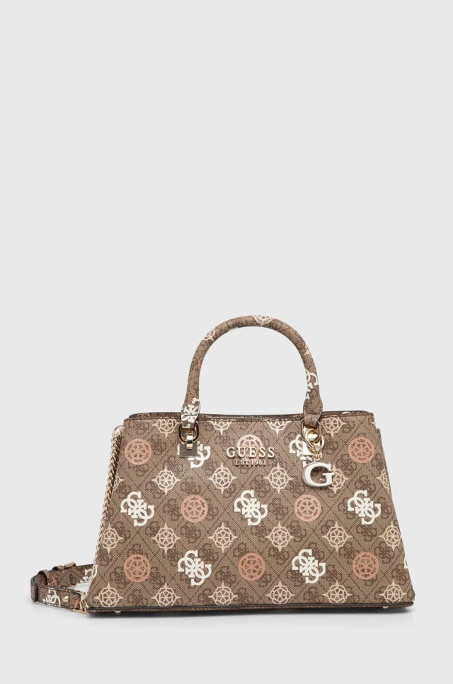 Guess Eliette Logo Grlfrnd Satchel Γυναικεία Τσάντα Multi