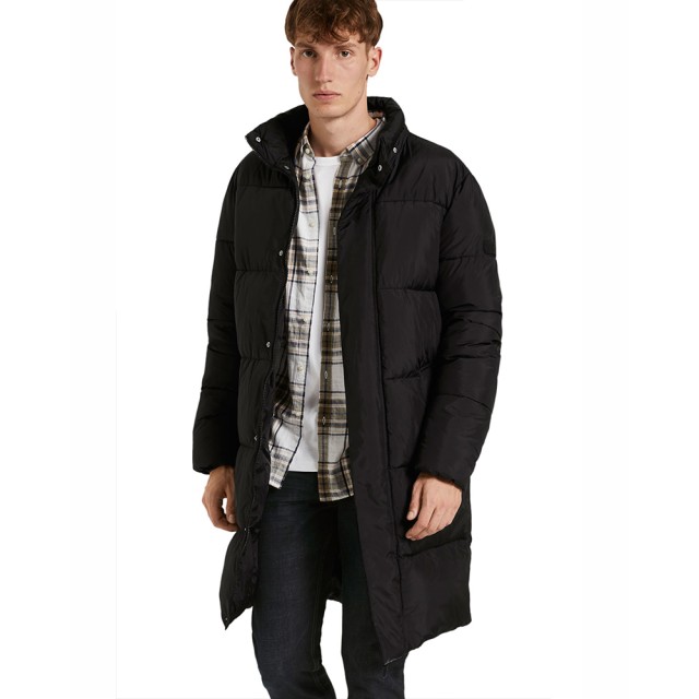 Tom Tailor 1St 009 Modern Puffer Coat Ανδρικο Μπουφαν Μαυρο