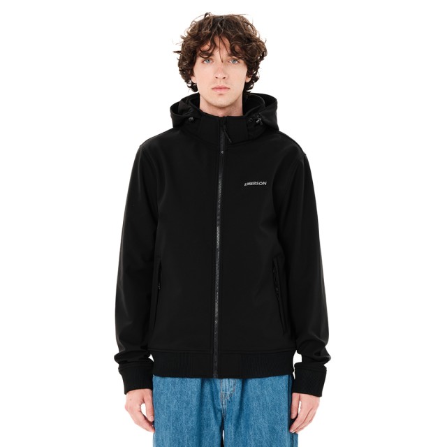 Emerson Mens Bonded Bomber Jacket Ανδρικό Μπουφάν Μαύρο