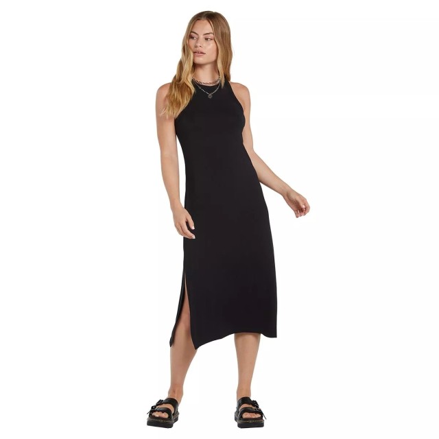 Volcom Stonelight Dress Γυναικειο Φορεμα μαυρο