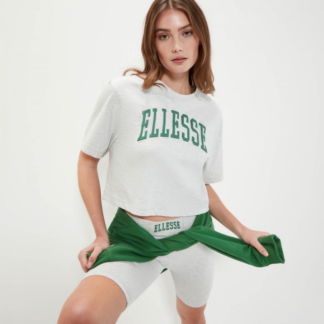 Ellesse Lanetto Crop T-Shirt Γυναικεία Μπλούζα Γκρι