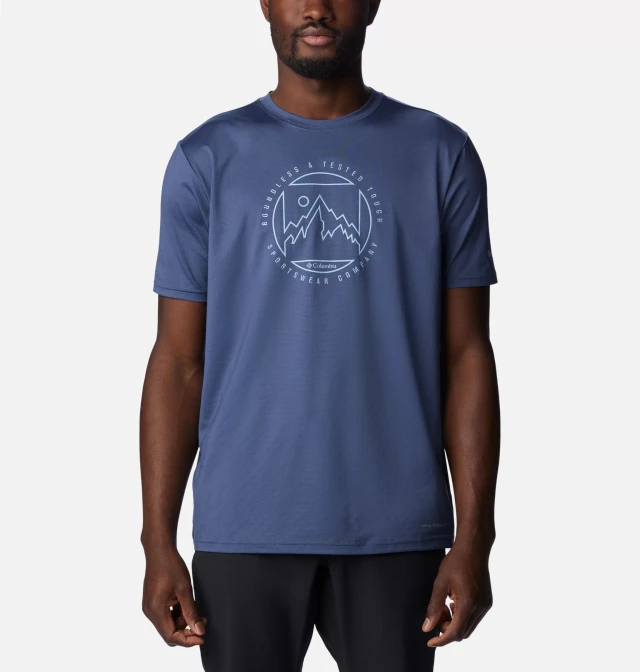 Columbia M Ice Lake™ SS Tee Ανδρική Μπλούζα Μπλε