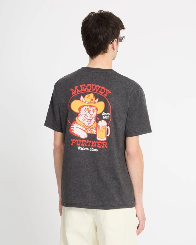 Volcom Meowdy Hth Sst Ανδρική Μπλούζα Ανθρακί