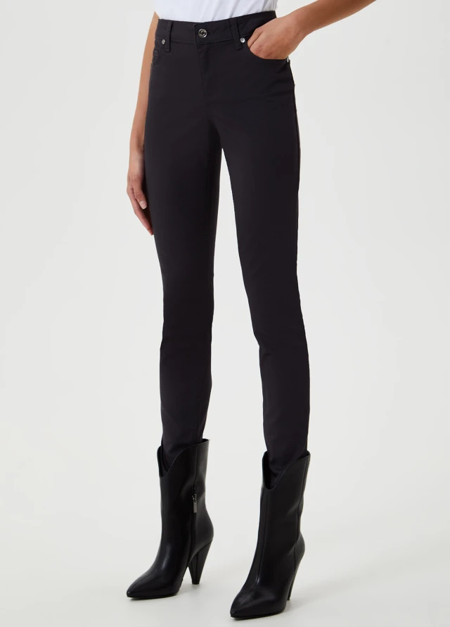 Liu Jo Jeans Wf0C85 B.up Fabulous Reg.w Γυναικειο Παντελονι Ανθρακι