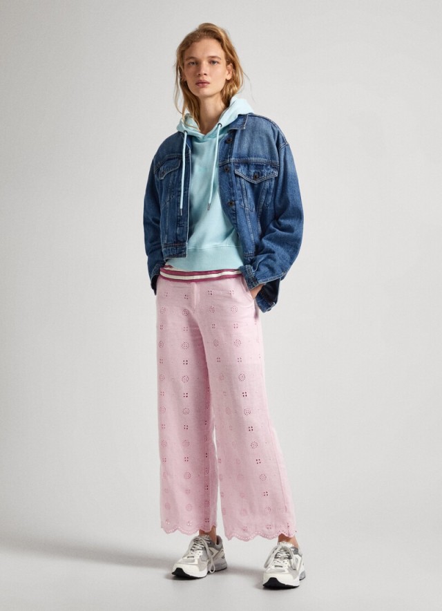 Pepe Jeans E2 Drop 3 Dory Γυναικείο Παντελόνι Ροζ