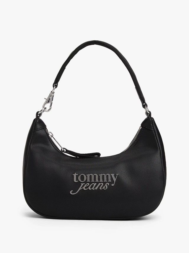 Tommy Hilfiger Tjw Bold Script Shoulder Bag Γυναικεία Τσάντα Μαύρη