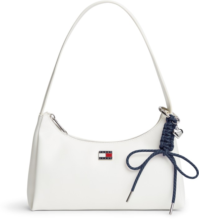Tommy Hilfiger Tjw City Charm Shoulder Bag Γυναικεία Τσάντα Εκρού