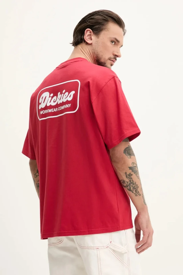 Dickies Lewistown Ss Tee English Red Ανδρική Μπλούζα Κόκκινη