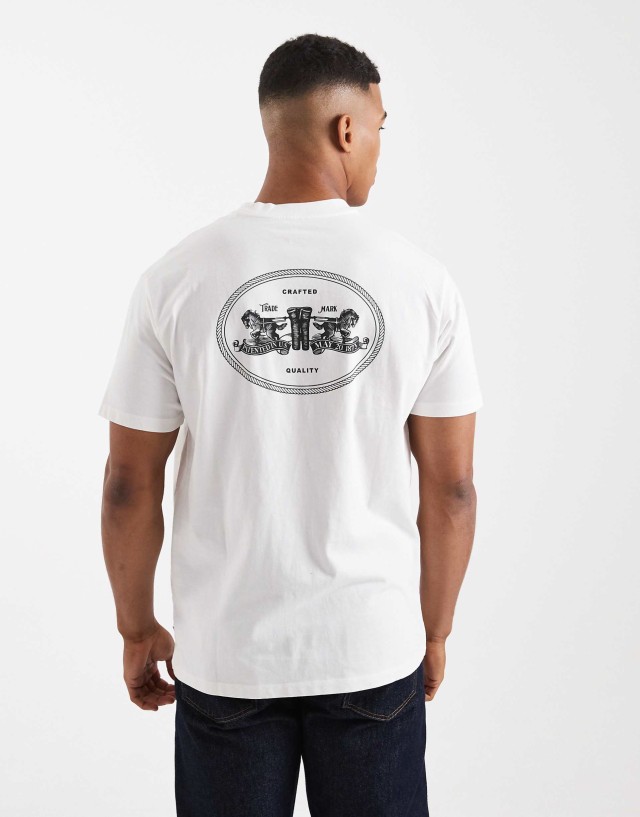 Levis Vintage Fit Graphic Tee Whites Ανδρική Μπλούζα Λευκή