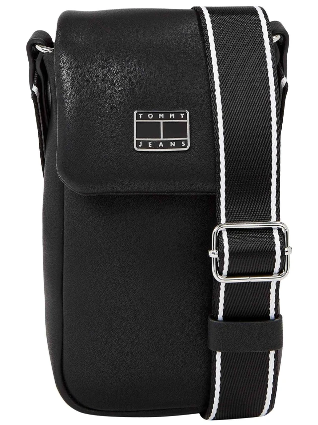 Tommy Hilfiger Tjw Ess City Girl Phone Pouch Θήκη Γυναικεία Κινητού Μαύρη