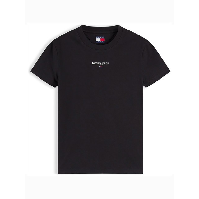 Tommy Hilfiger Tjw Reg Classic Logo Ss Tee Γυναικεία Μπλούζα Μαύρη