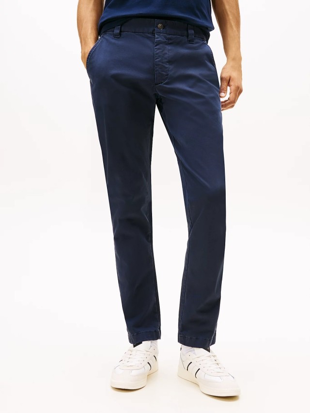 Tommy Hilfiger Tjm Scanton Cotton Twill Chino Ανδρικό Παντελόνι Chino Μπλε