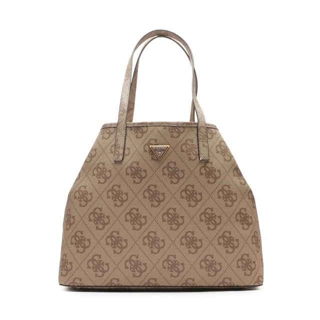 Guess Vikky Large Tote Γυναικεία Τσάντα Μπεζ