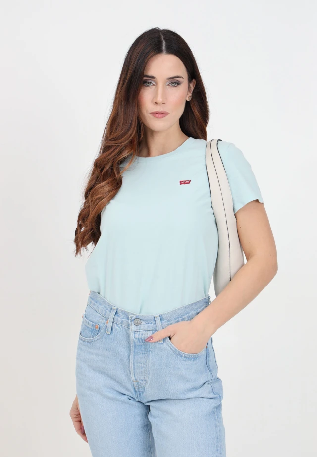 Levis Perfect Tee Blues Γυναικεία Μπλούζα Σιελ