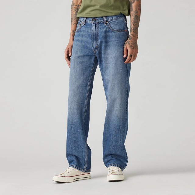 Levis 555 Relaxed Straight Dark Indigo - Worn In Ανδρικό Παντελόνι Τζιν