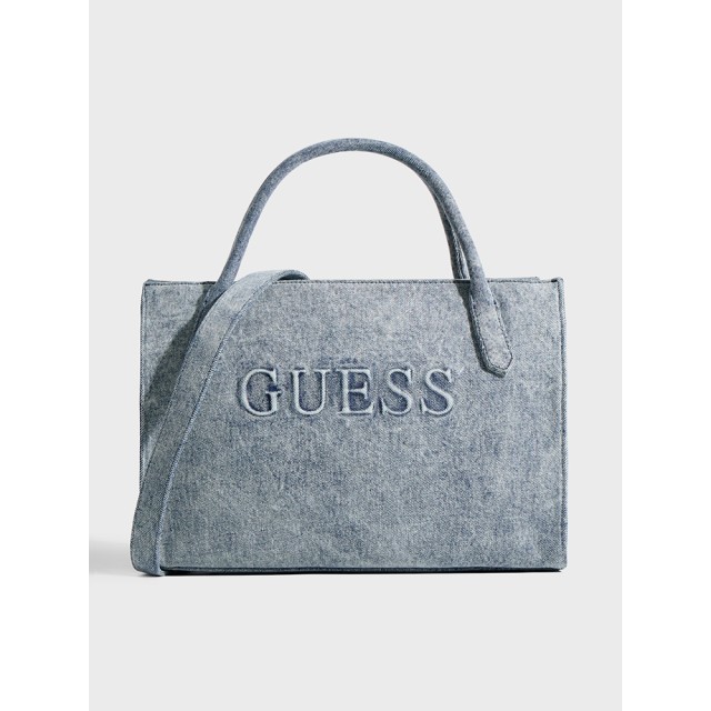 Guess Jodi Tote Γυναικεία Τσάντα Τζιν Μπλε