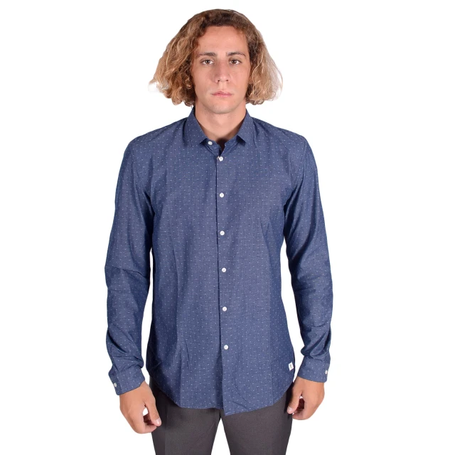 Tom Tailor 2Nd 109 Blue Shade Sh Ανδρικο Πουκαμισο Μπλε