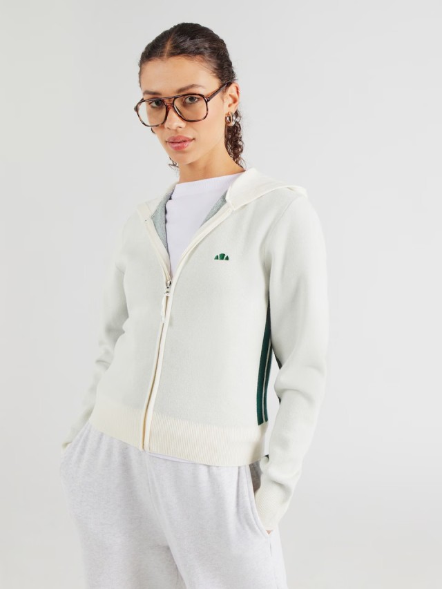 Ellesse Giochi Invernali Laneisa Fz Jacket Γυναικεία Ζακετα Πλεκτη Εκρού