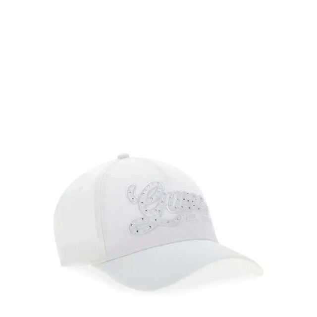 Guess Celeste Logo Baseball Hat Γυναικείο Καπέλο Λευκό