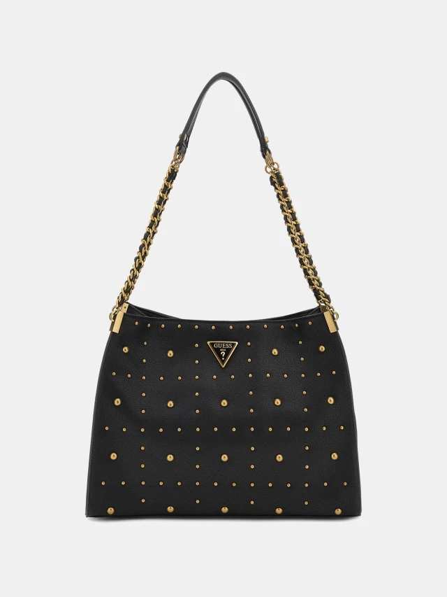 Guess Maranta Shopper Γυναικεία Τσάντα Μαύρη