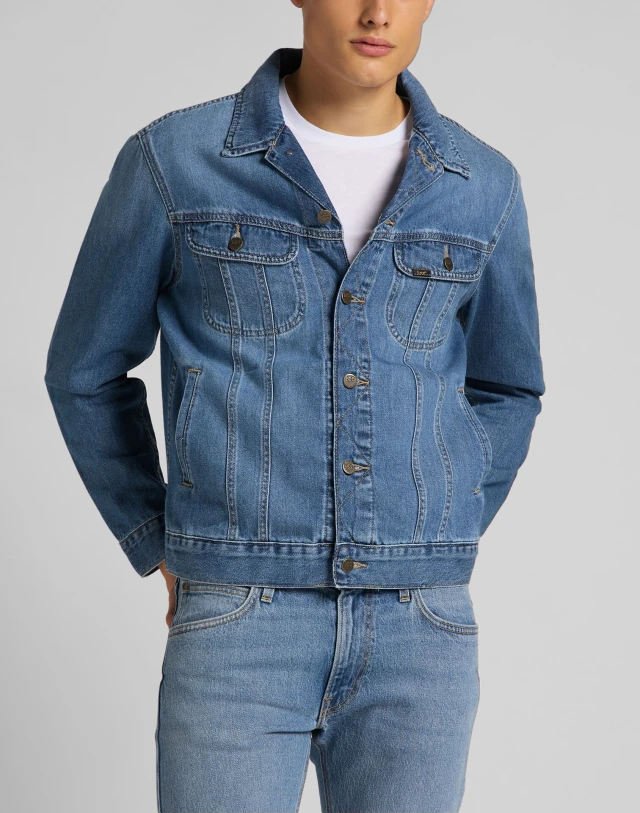 Lee Rider Jacket Washed Camden Ανδρικο Μπουφαν Τζιν