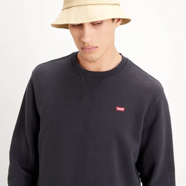Levis New Original Crew Mineral Ανδρικο Φουτερ Μαυρο