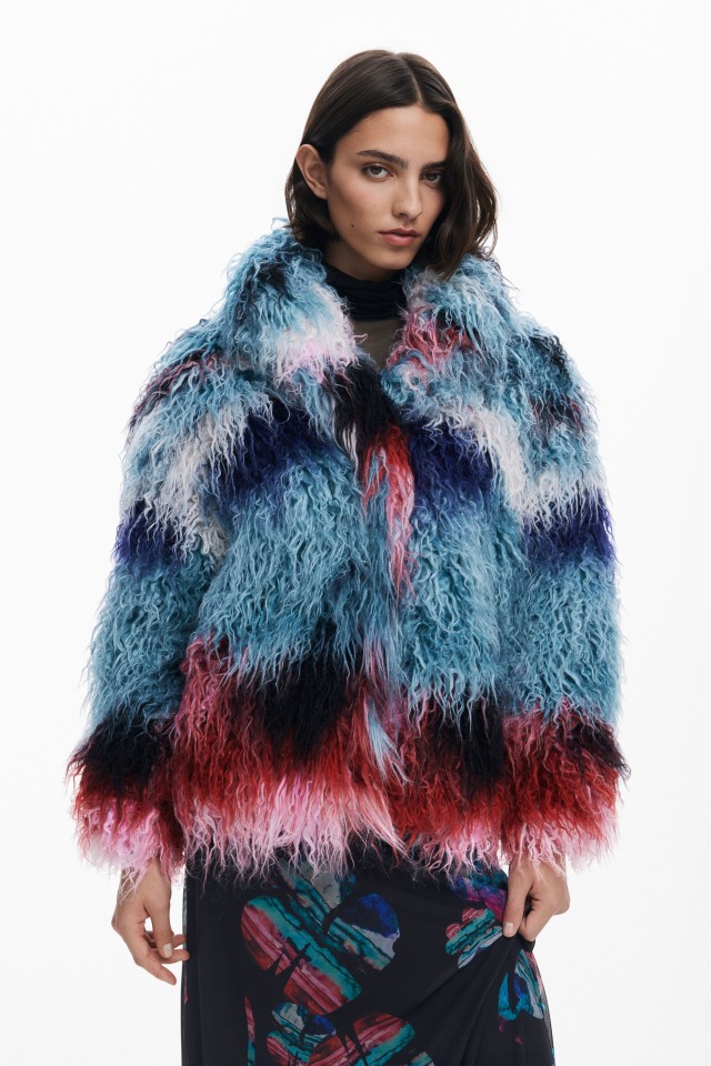Desigual Coat_Cloud_Lacroix Γυναικεία Γούνα Multi