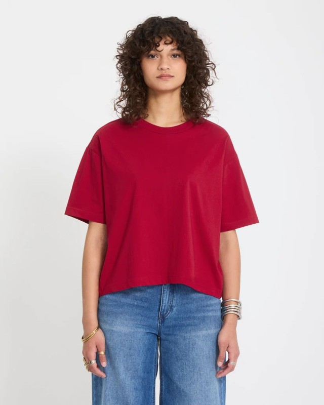 Volcom Fa26 Stone Blanks Up Γυναικεία Μπλούζα Κόκκινη