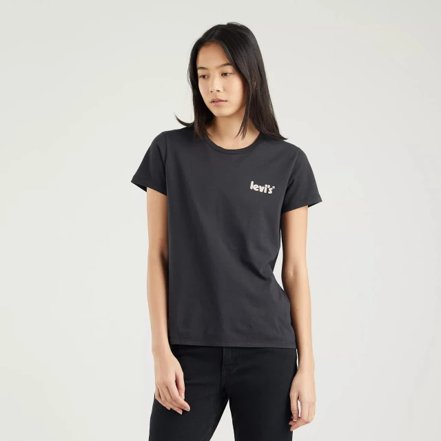 Levis The Perfect Tee Reflective Pos Γυναικεια Μπλουζα Μαυρη