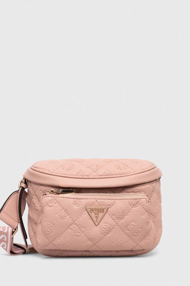 Guess Power Play Mini Sling Γυναικεία Τσάντα Ροζ
