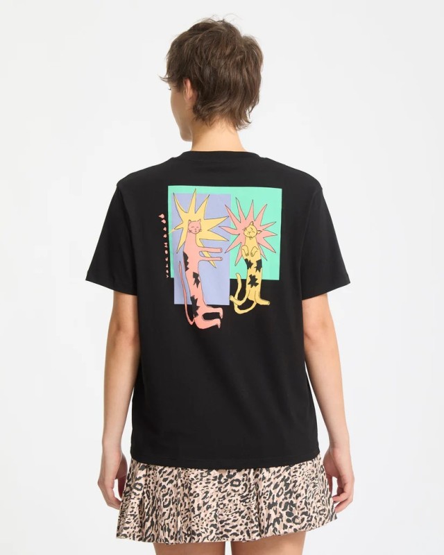 Volcom Radical Daze Up Tee  Γυναικεία Μπλούζα Μαύρη