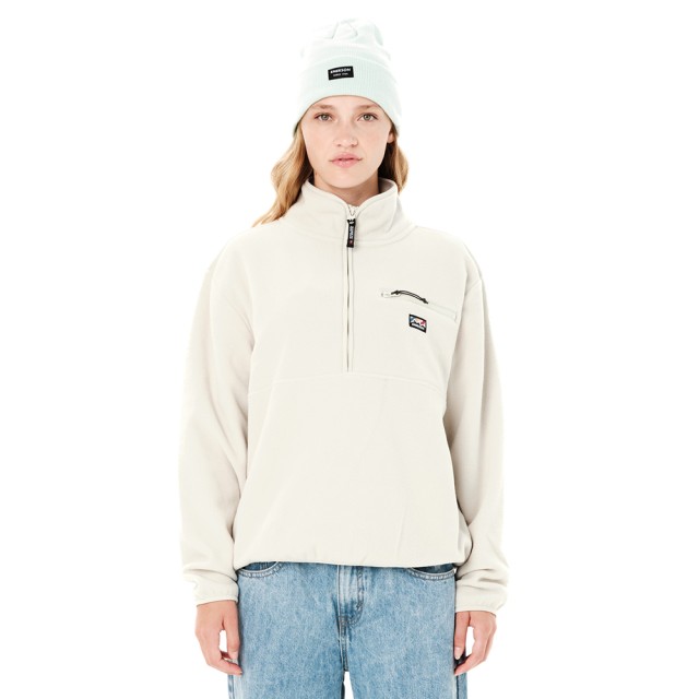 Emerson Womens Half Zip Fleece Γυναικείο Fleece Εκρού