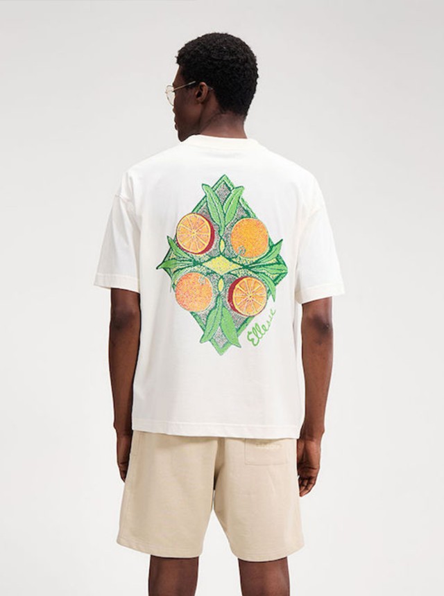Ellesse Mens Graphics The Citrus Tee Ανδρική Μπλούζα Εκρού