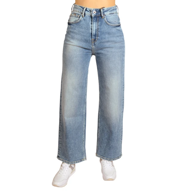/Denim Pepe Jeans E2 Lexa Sky High Γυναικειο Παντελονι Τζιν High Rise Crop