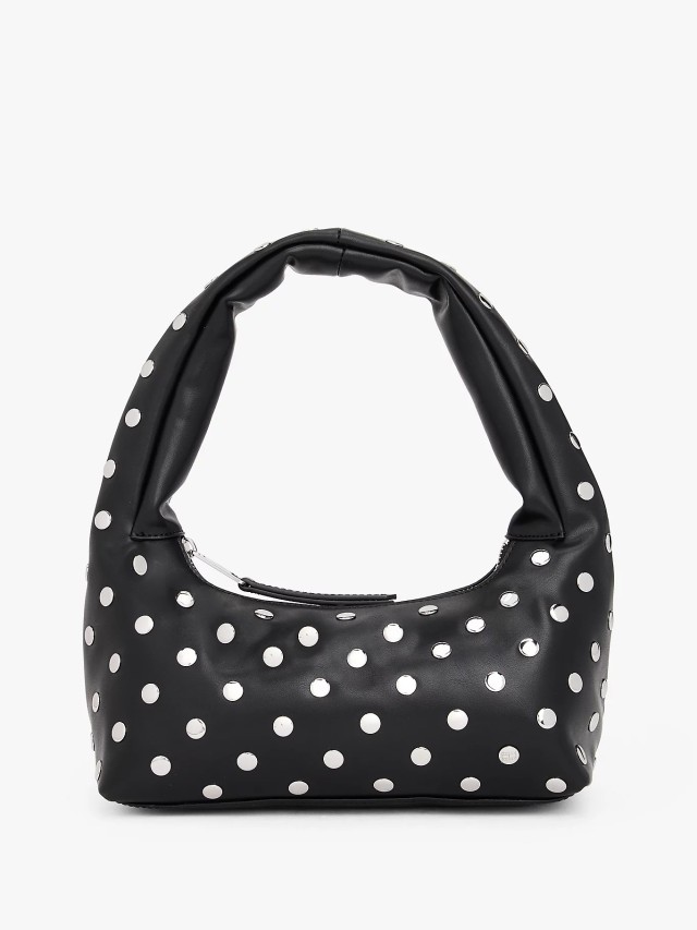 Tommy Hilfiger Tjw Holiday Stud Shoulder Bag Γυναικεία Τσάντα Τρουκς Μαύρη