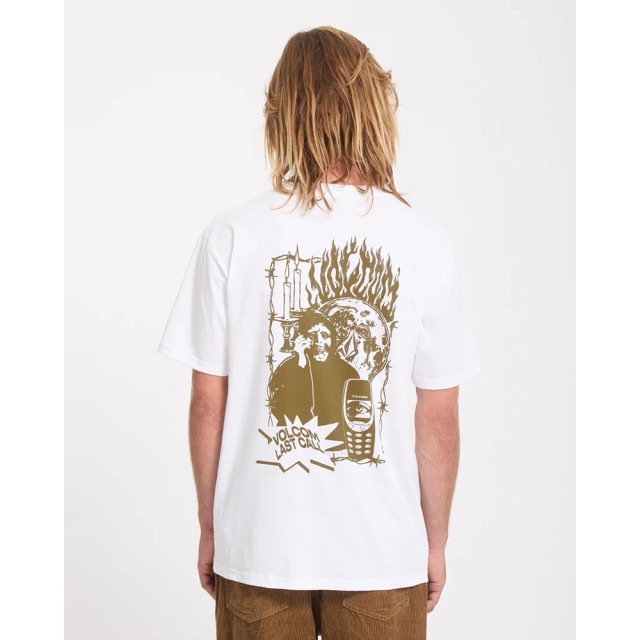 Volcom Last Call Bsc Sst Ανδρική Μπλούζα Λευκή