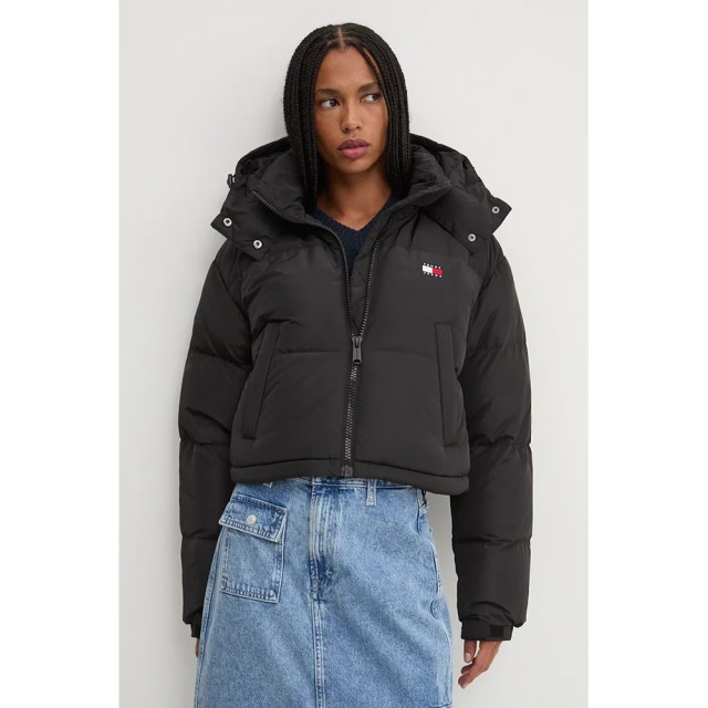 Tommy Hilfiger Tjw Crp Alaska Puffer Γυναικείο Πουπουλένιο Μπουφάν Μαύρο