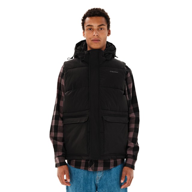 Emerson Mens Vest Jacket Ανδρικό Αμάνικο Μπουφάν Μαύρο