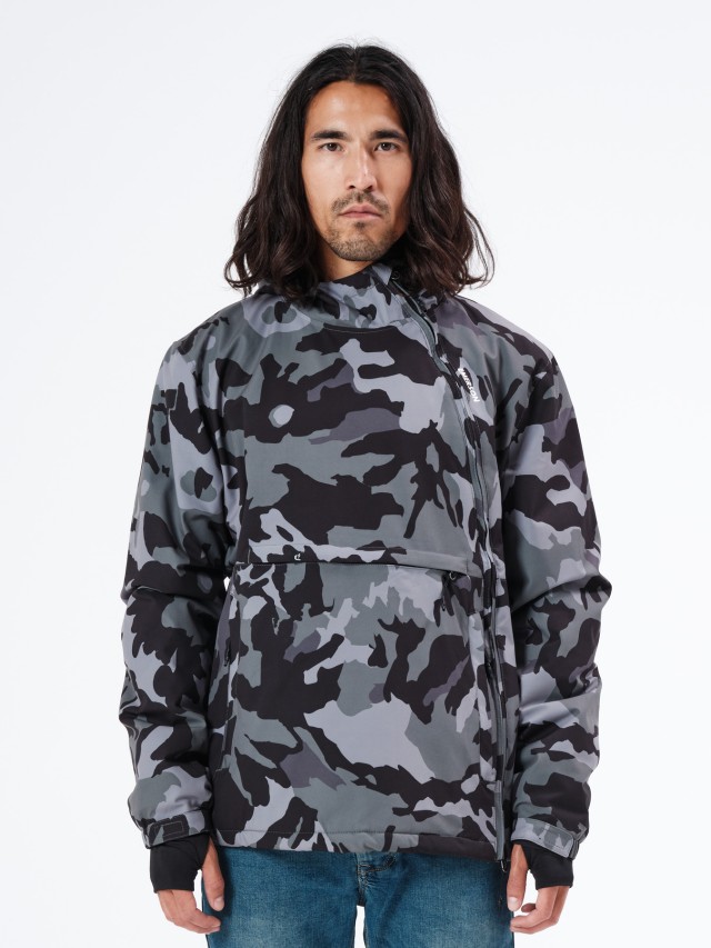 Emerson Mens Pullover Jacket With Hood Ανδρικο Μπουφαν Camouflage