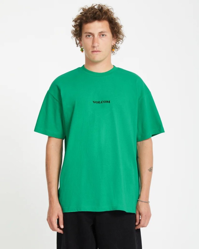 Volcom Stone Lse Sst Ανδρική Μπλουζα Πράσινη