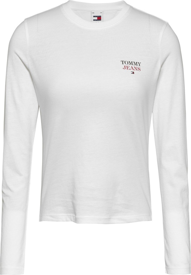 Tommy Hilfiger Tjw Slim Essential Logo 2 Ls Γυναικεία Μπλούζα Λευκή
