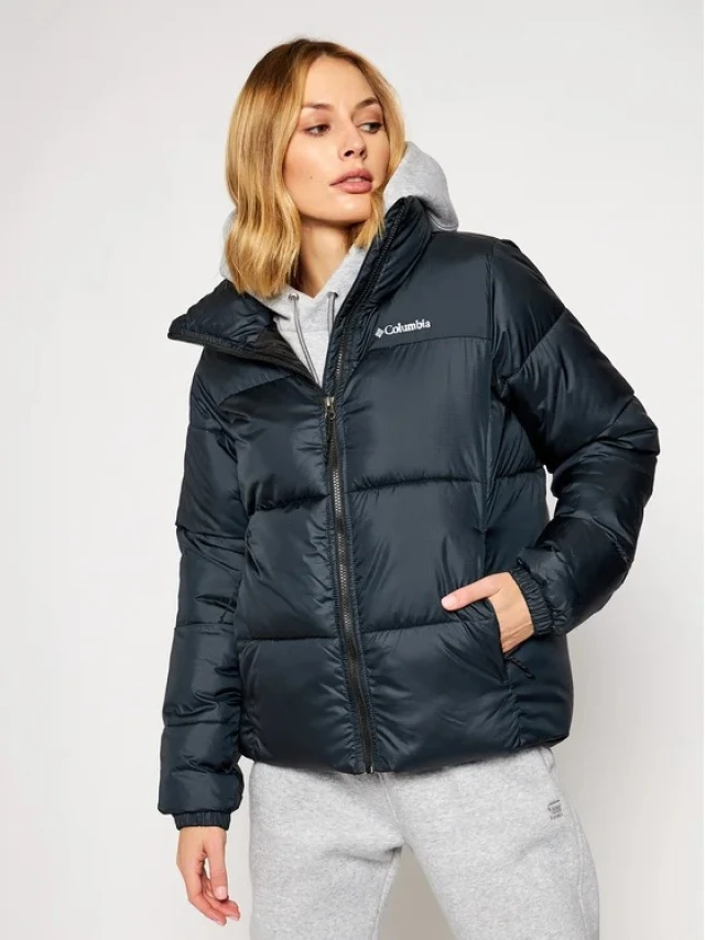 Columbia Puffec Jacket Γυναικειο Μπουφαν Μαυρο