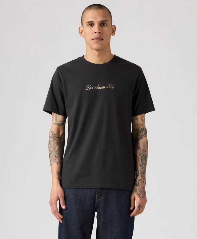 Levis Graphic Crewneck Tee Reds Ανδρική Μπλούζα Μαυρη