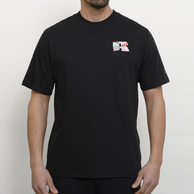 Russell Athletic Bhabie-S/S  Crewneck Tee Shirt Ανδρική Μπλούζα Μαύρο